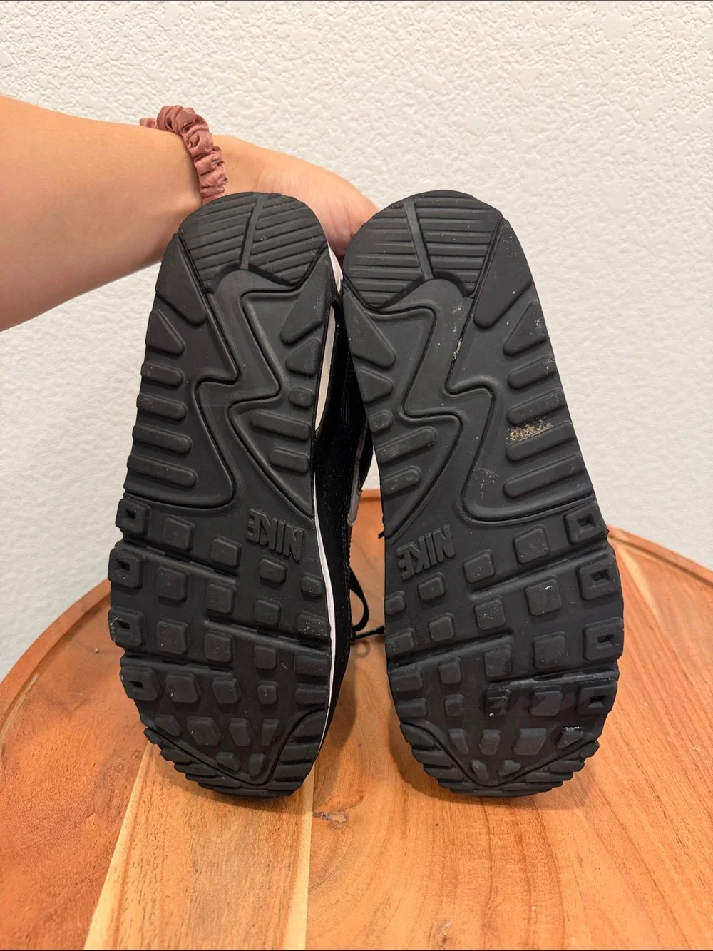 Nike Air Max Kids Black and White Low-Top Sneakers